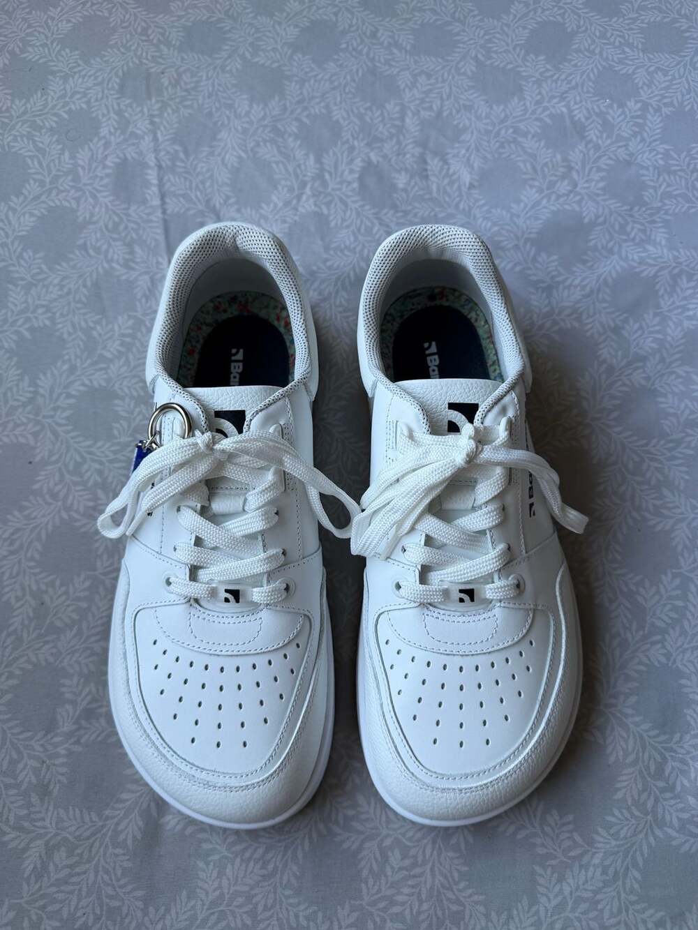 Barebarics Zing All White Leather Barefoot Sneakers Men's Size EU 43 US 10